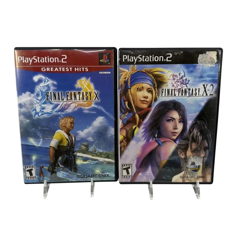PS2 Final Fantasy X & X-2 Game Lot PlayStation 2 Square Enix RPG Tested CIB